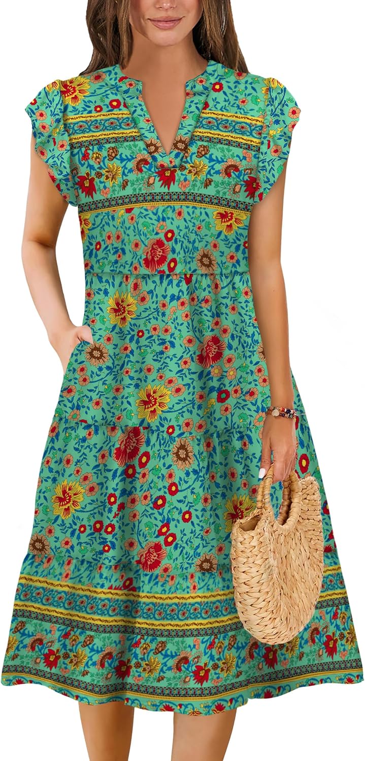 Summer Dresses for Women 2025 Elegant Classy Casual Plus Size Spring Midi Fashion Dress S-XXL