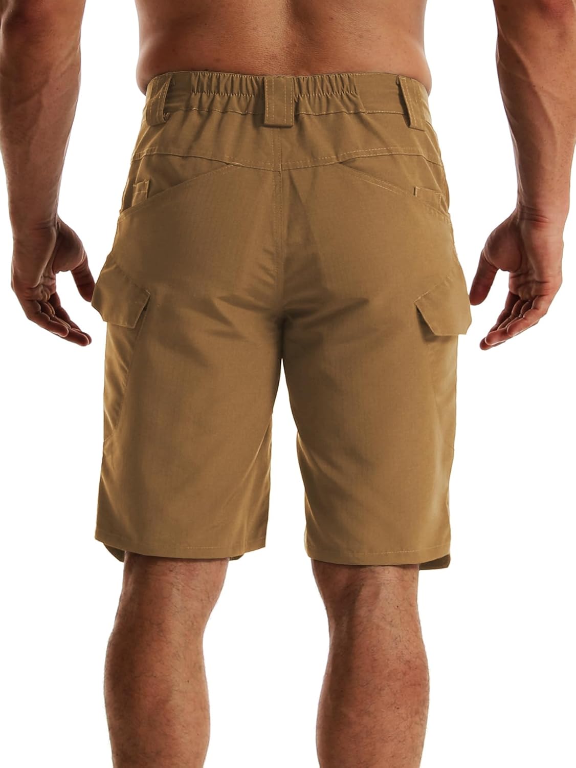 Men's Hiking Shorts Waterproof Tactical Cargo Short Pants Quick Dry Work Shorts with Multi Pockets(No Belt)