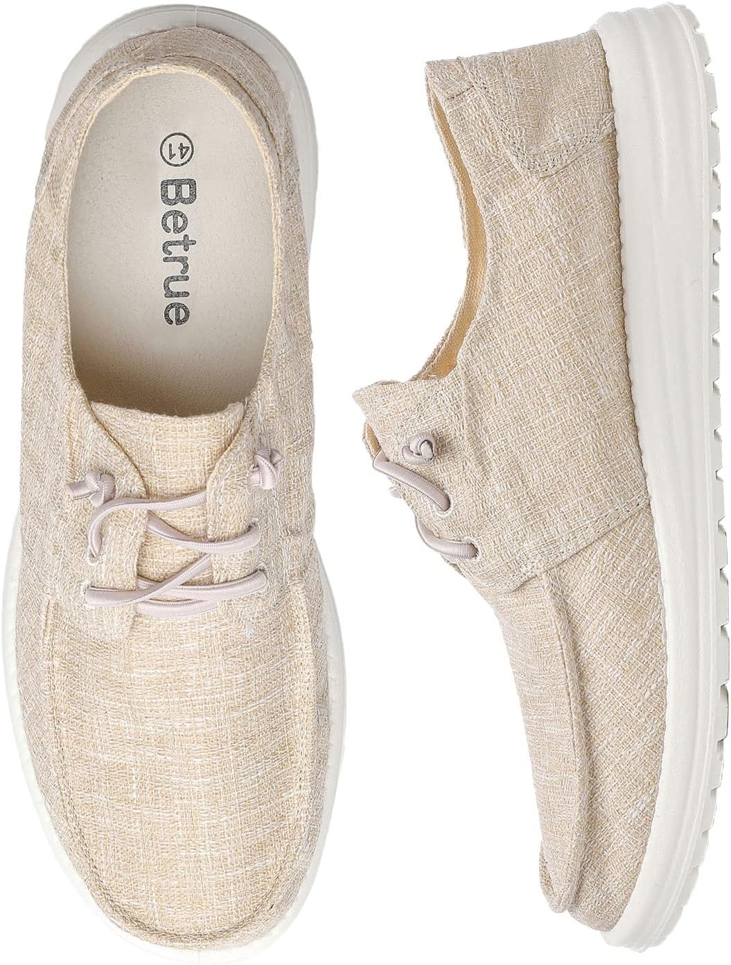 Men's Lightweight Soft Deck Shoes, Cotton Canvas Loafers for Casual Occasions