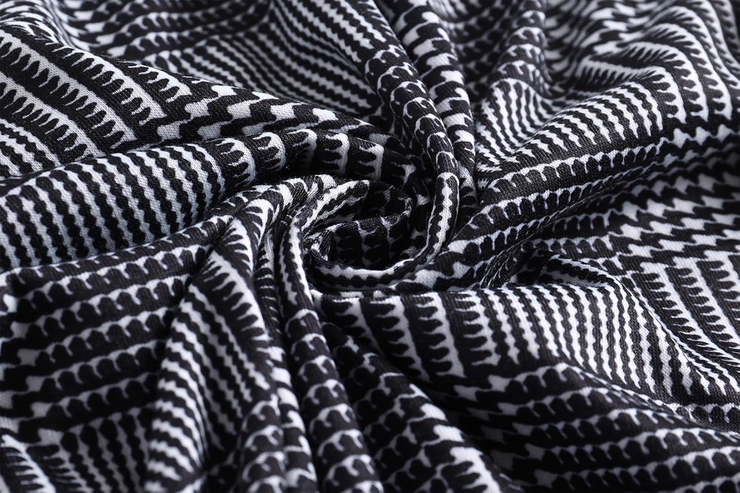 Women's Elegant Criss-Cross V Neck Vintage Short Sleeve Work Casual Fit and Flare Tea Dress with Pockets