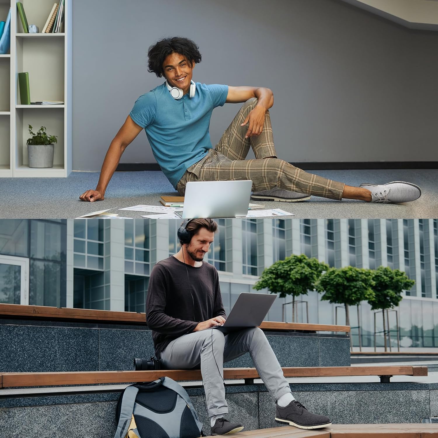 Men's Black Dress Shoes - Stylish Canvas Casual Shoes for Men - Classic Lace Up Derby Shoes Black