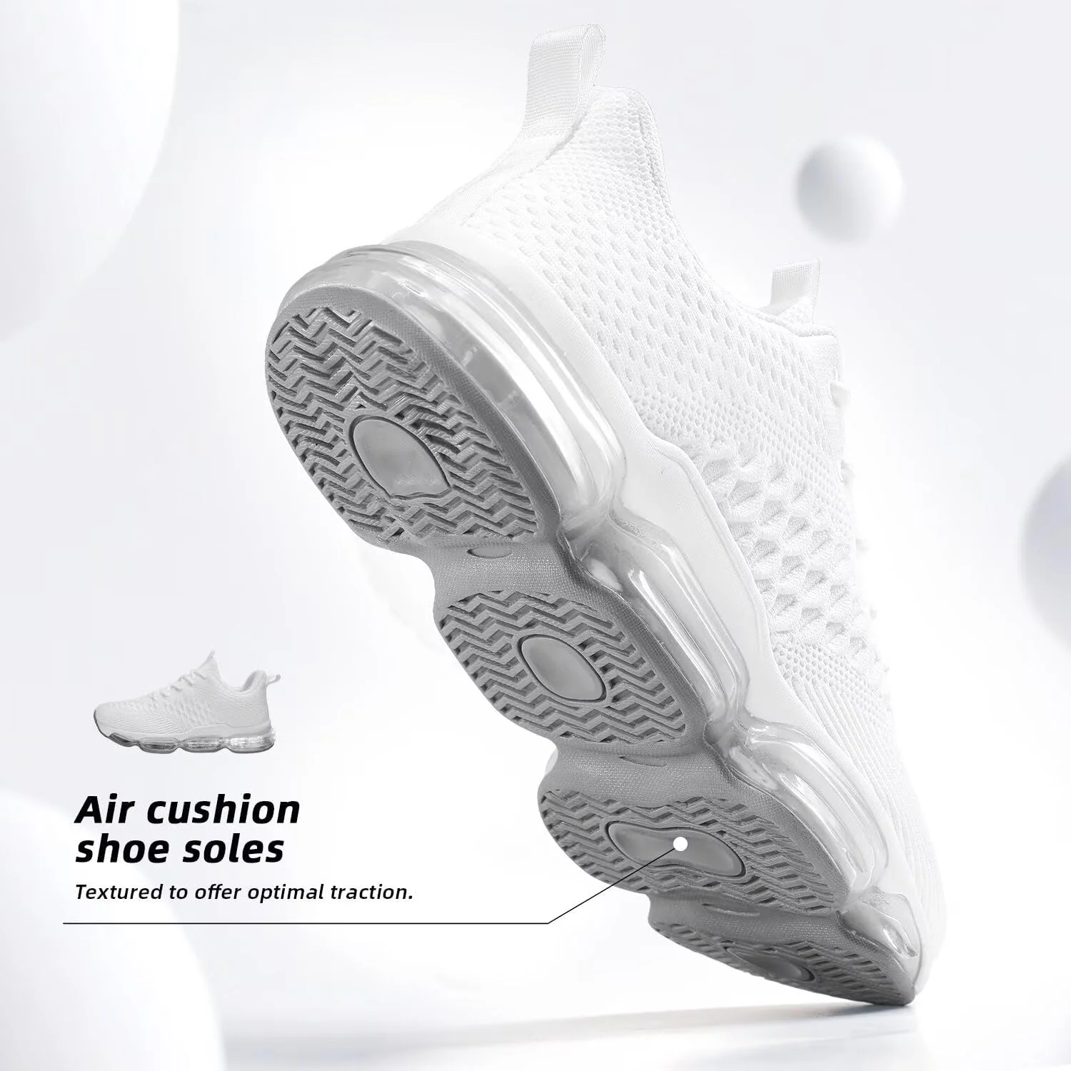 Mens Air Cushion Running Shoes Fashion Casual Walking Tennis Sneakers Non Slip Breathable Trail Sport Gym