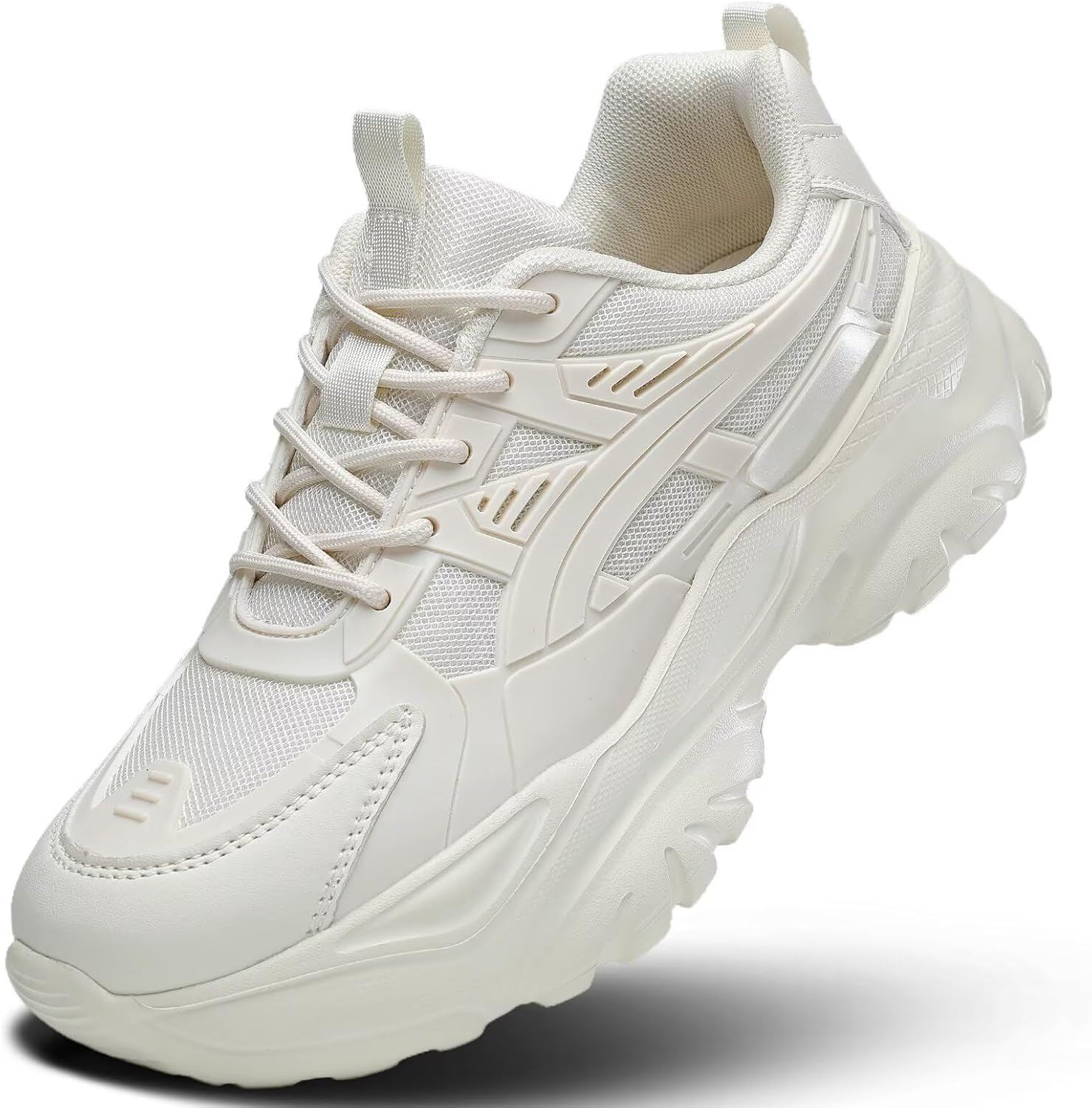 Women's Road Running Shoes Non Slip Ladies Walking Fashion Athletic Chunky Sneakers Work Gym Comfort Lightweight Mesh Soft Sole